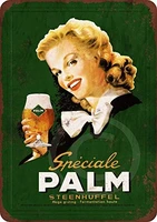 pottelove palm beer speciale reproduction metal tin sign