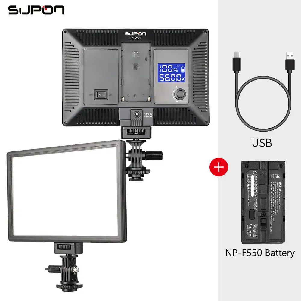 SUPON L122T LED ультратонкий ЖК дисплей двухцветный и с регулируемой яркостью фото свет