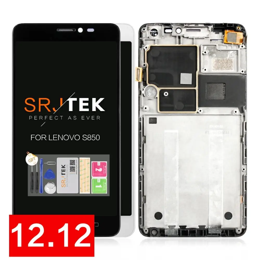Протестированный 5,0 дюймовый дисплей для LENOVO S850T ЖК-дисплей сенсорный экран с рамкой запасные части для LENOVO S850 дисплей