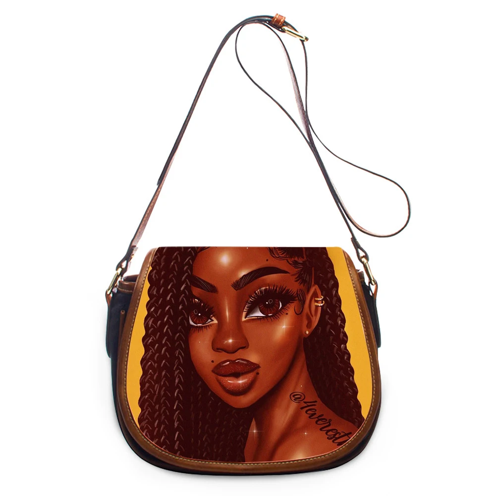 

Индивидуальные черные сумки-мессенджеры на плечо в африканском стиле для девушек, женские дорожные сумки, женская сумка через плечо из иску...