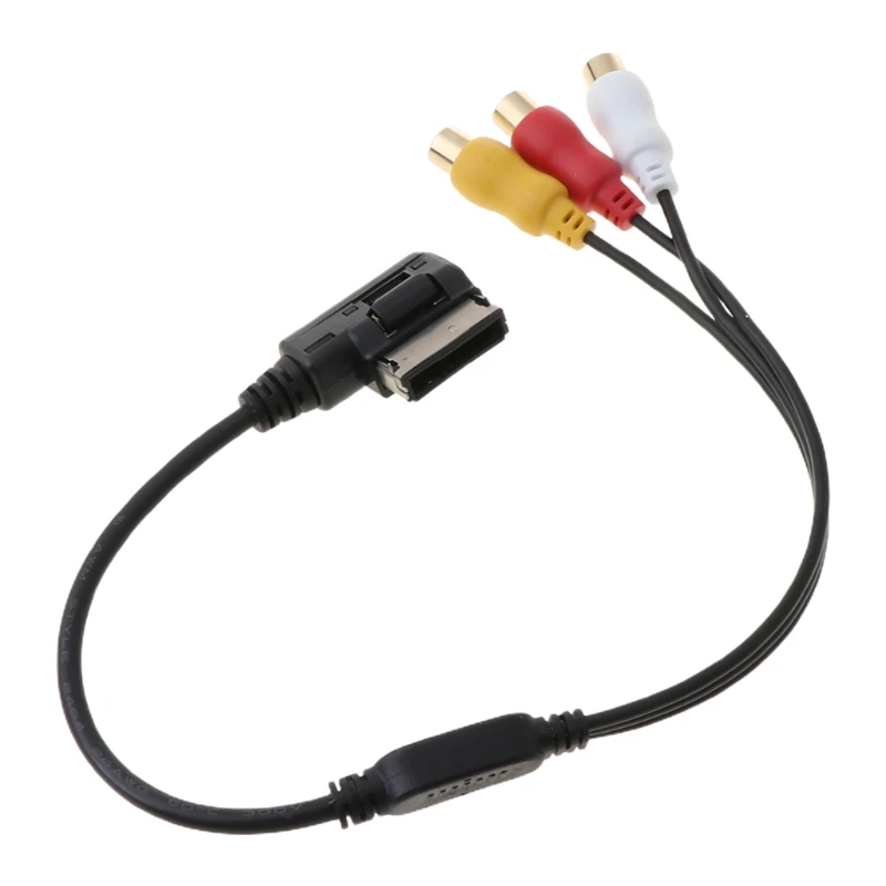 AMI к 3 RCA Phono Аудио Видео Музыка AV видео кабель для Audi A3 A6 A8 Q7 S7 G8TE|Кабели адаптеры и