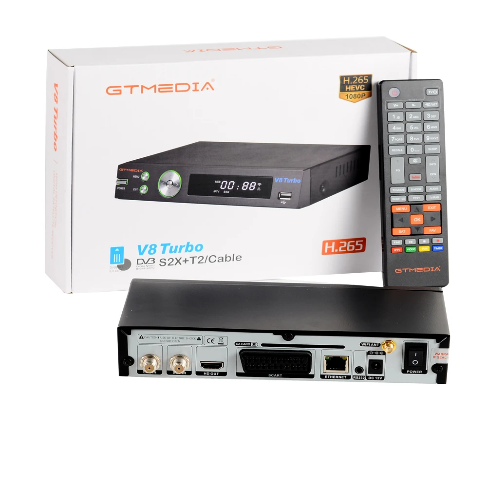 10 шт. GTMedia V8 Turbo Gtmedia pro2 H.265 Full HD DVB S2 T2 C цифра спутниковый телевизионный ресивер