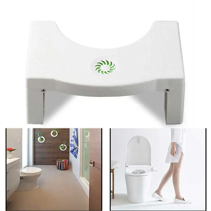 Ванная комната Анти запор складной пластиковый табурет для ног на корточки