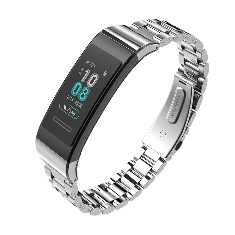 Mijobs для huawei Band 3 браслет для huawei Band 3 pro ремешок металлический ремешок для часов из нержавеющей стали умные аксессуары