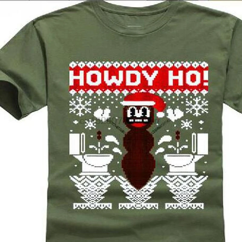 Новинка 2018 100% хлопок Мужская Рождественская Футболка с принтом летняя стильная