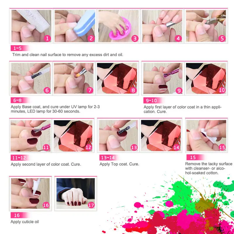 

Elite99 6Pcs/lot Shiny Gel Polish Set Soak Off UV LED Gel Nail Polish Colors Set Manicure 10ML Macaron Nail Polishes Lacquer Kit
