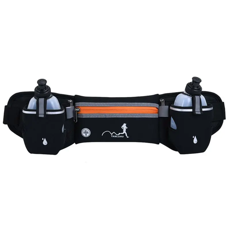 

Sport Dual Pocket Waist Pack Pouch Water Bottle Holder Bag for Jogging Hiking