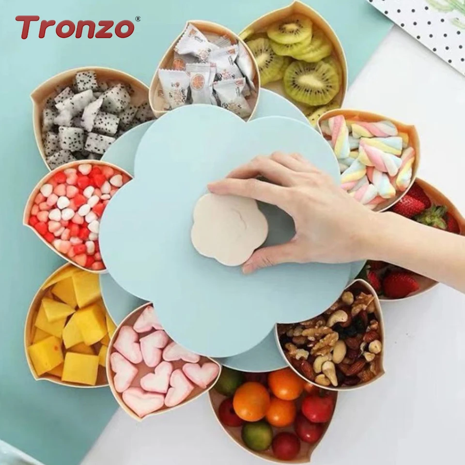 

Tronzo двухслойный Цветочный лепесток, фотобокс для хранения, детский подарок на день рождения, фотоорганайзер, новинка