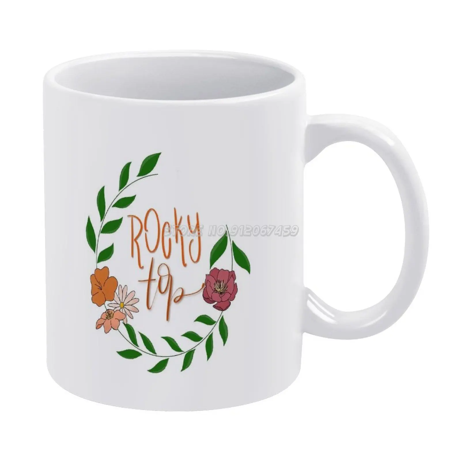 

Top Wreath кофейные кружки с новой печатью, искусственная Обложка, квадратный Университет Utk College