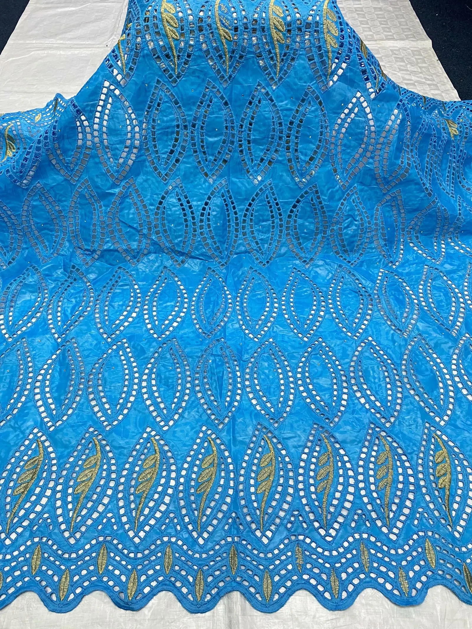 

Black Party Dress Bazin Material African Jaquard Bazin Lace Fabric For Party Dress OBR27(5Yards/lot)