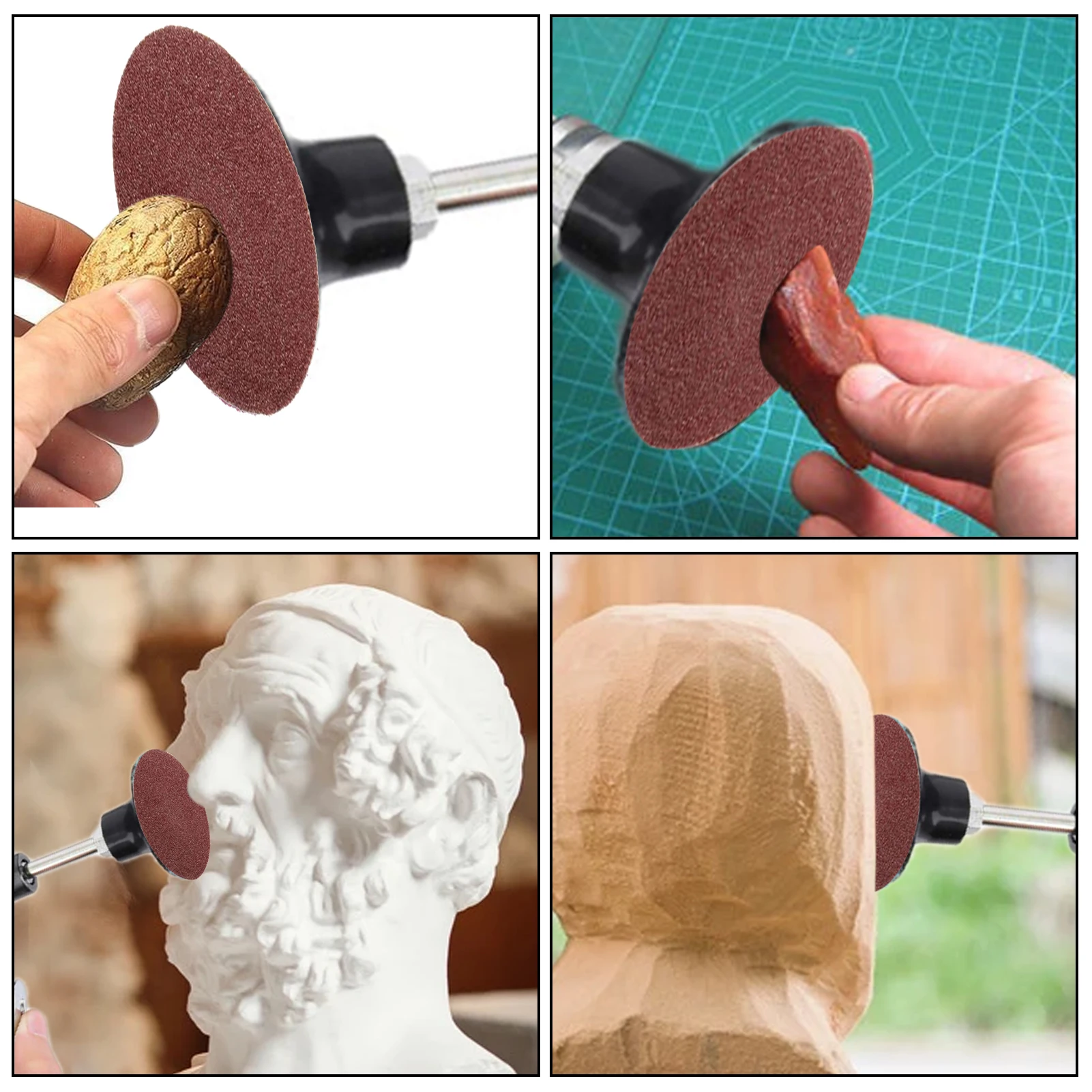 

25Pcs 3in Roll Lock Sanding Grinding Discs 80 Grit Surface Conditioning Disc Rust Paint Removal Grinder Accessories
