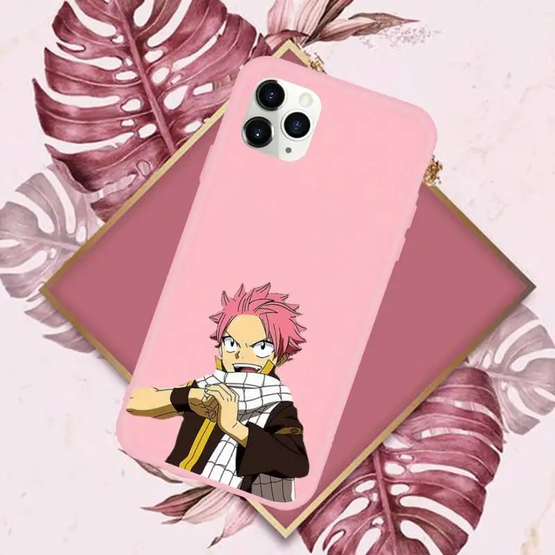 

Cartoon Manga Fairy Tail high quality Phone Case Candy Color for iPhone 6 7 8 11 12 s mini pro X XS XR MAX Plus