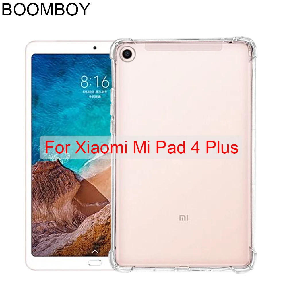 

Transparent Clear Case For Xiaomi Mi Pad 4 Plus 10.1 Inchs Case Silicone Shockproof Soft TPU Back Slim Cover Shell Funda Capa