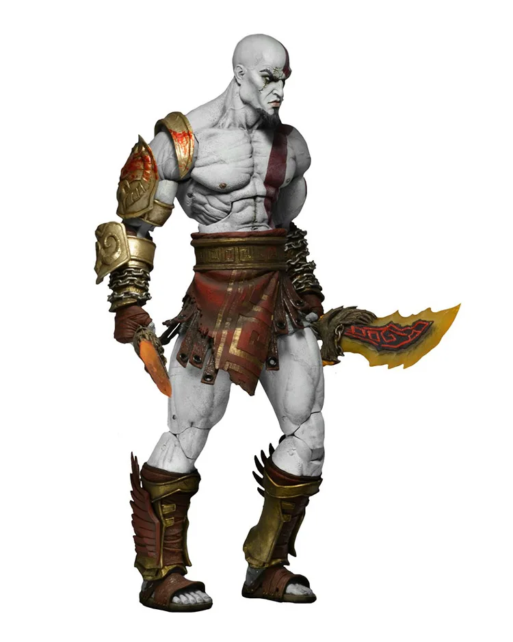 NECA God of War Ghost Sparta Kratos ПВХ экшн фигурка Коллекционная модель игрушка в подарочной