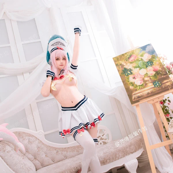 [По индивидуальному заказу] Аниме! Супер Sonico Pisces Ver Костюм Форма моряка Косплей