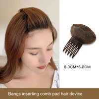 breathable bangs mat hair clips black coffee princess hair tool set bump it up volume base hair inserts invisible hair pins
