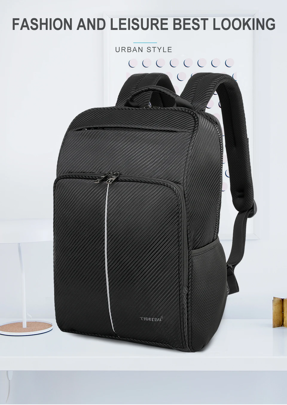 Tigernu New Classic Backpack Men High Quality Waterproof 15.6 inch Anti theft Laptop Backpack Fashion With 4.0 USB Charging