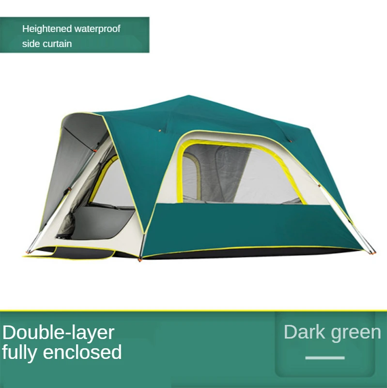 Автоматическая двухслойная палатка для кемпинга на 5-8 человек из полиуретана