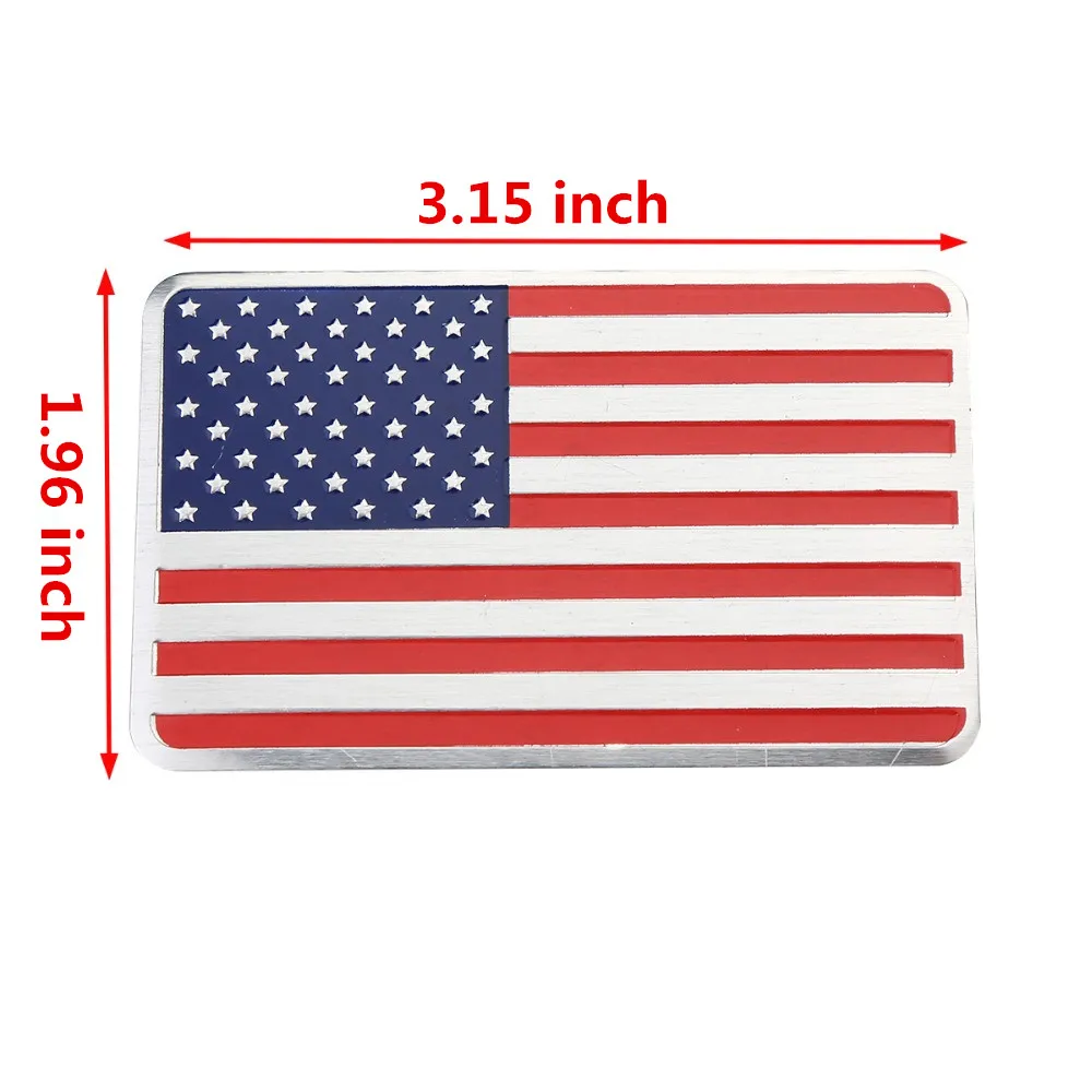 3D металлический флаг США американский Американский эмблема значок