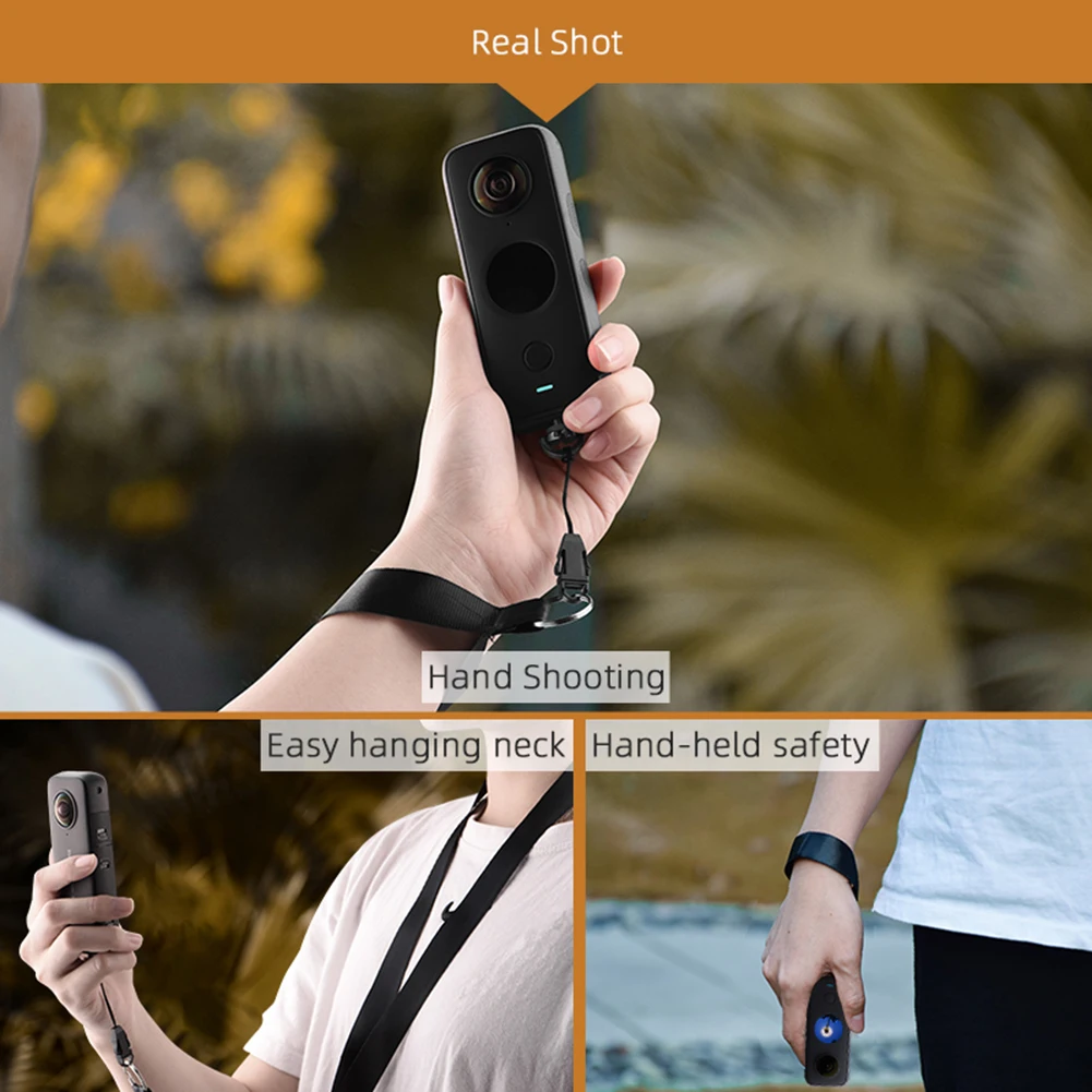 

Action Camera Neck Strap Camera Elements Mount Carrying Handheld for Insta360 One X/X2 Hand Wrist Rope Lanyard