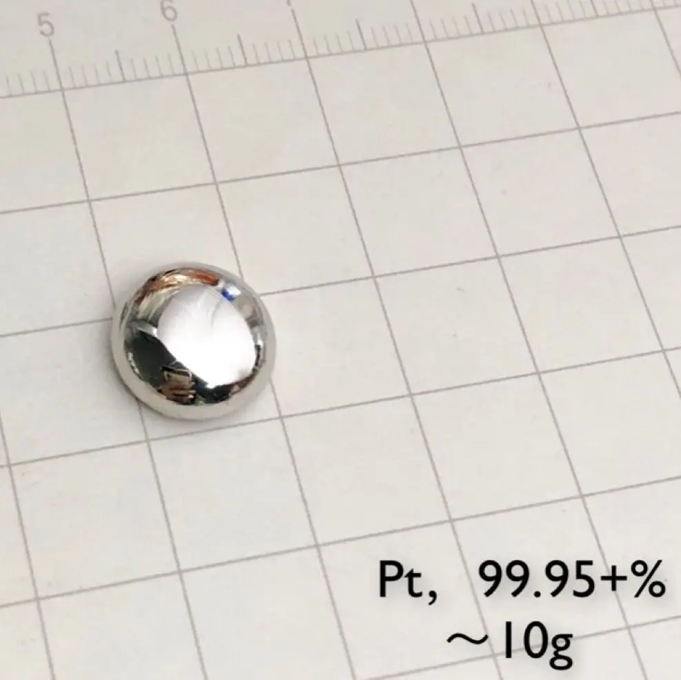 

10 gram 99.95% Pt solid Platinum metal pellet element 78 sample
