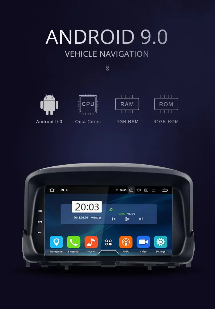 JDASTON Android 9,0 автомобильный dvd-плеер для OPEL MOKKA wifi Мультимедиа gps Навигация стерео 2 Din автоаудио видео плеер