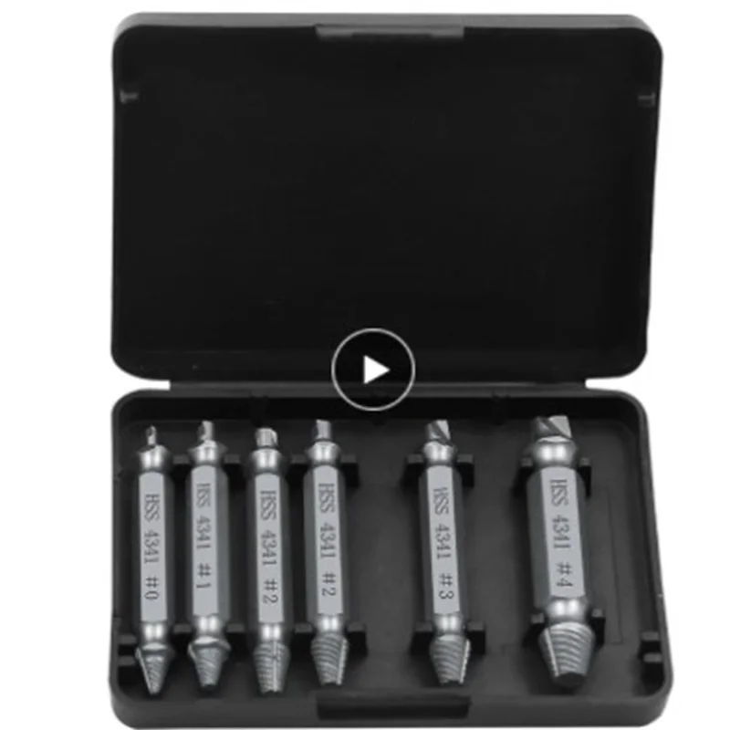 Набор скоростных сверл для извлечения поврежденных винтов набор из 6 насадок