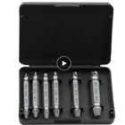 Набор скоростных сверл для извлечения поврежденных винтов, набор из 6 насадок для удаления сломанных болтов, винтов, инструменты для демонтажа