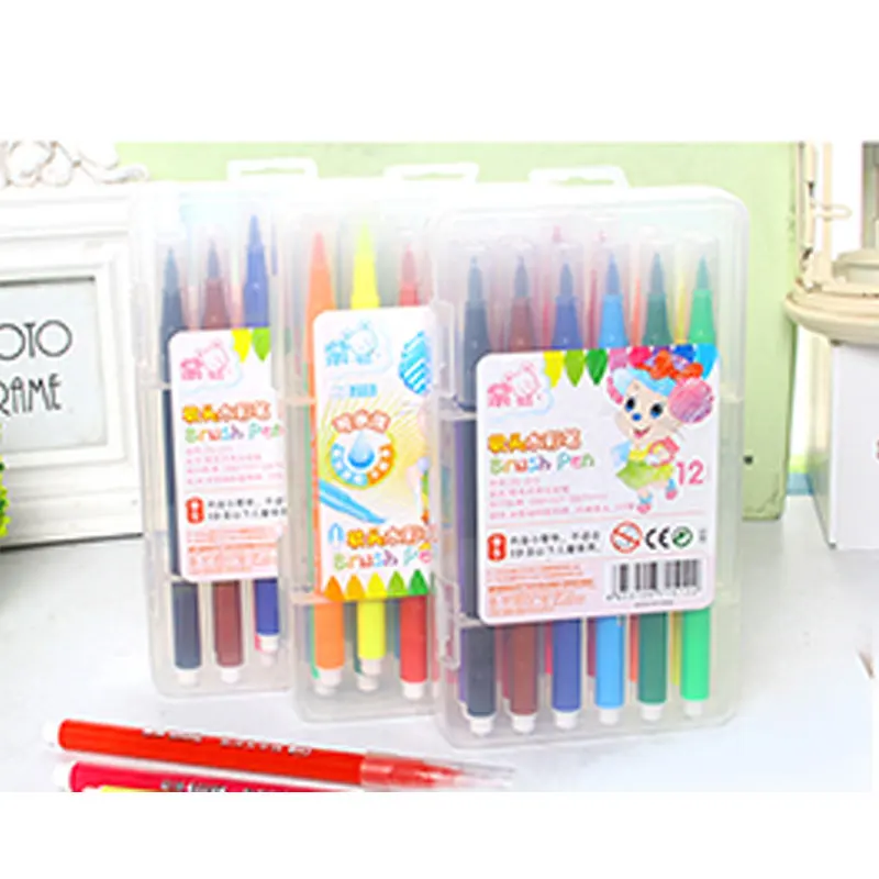 Набор моющихся кистей для рисования с мягкими наконечниками каллиграфическая