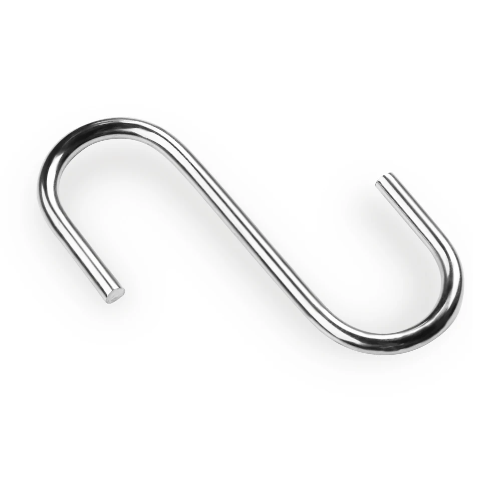 

Multi-functional 38mm Stainless Steel S Type Hook Nonslip Hat Coat Hook Bathroom Holder Rack Kitchen Accessories