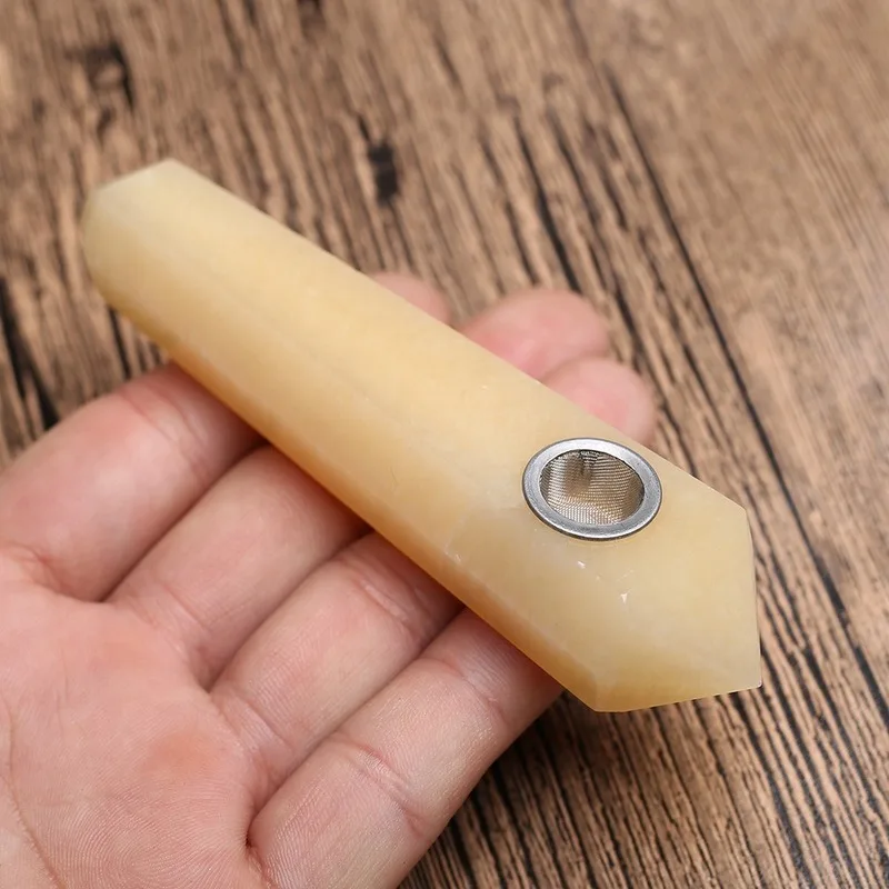 

Natural Topaz Rhombus Pipe Healing CRYSTAL S Stones and CRYSTAL S CRYSTAL Paperweight