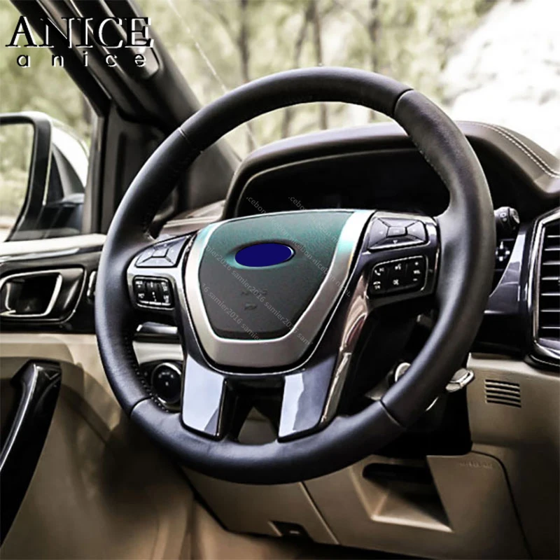 Декоративная крышка для рулевого колеса отделка Ford Ranger Everest ручной работы 2015 2016