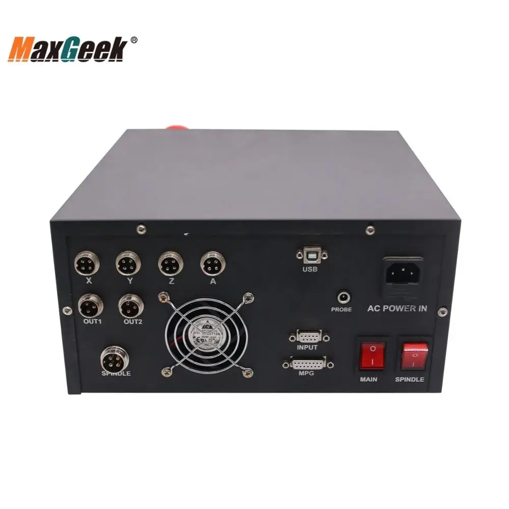 Maxgeek 4 оси движения контроллер коробки DDBOX 220V + ручной кулон NCH02 для лазерной