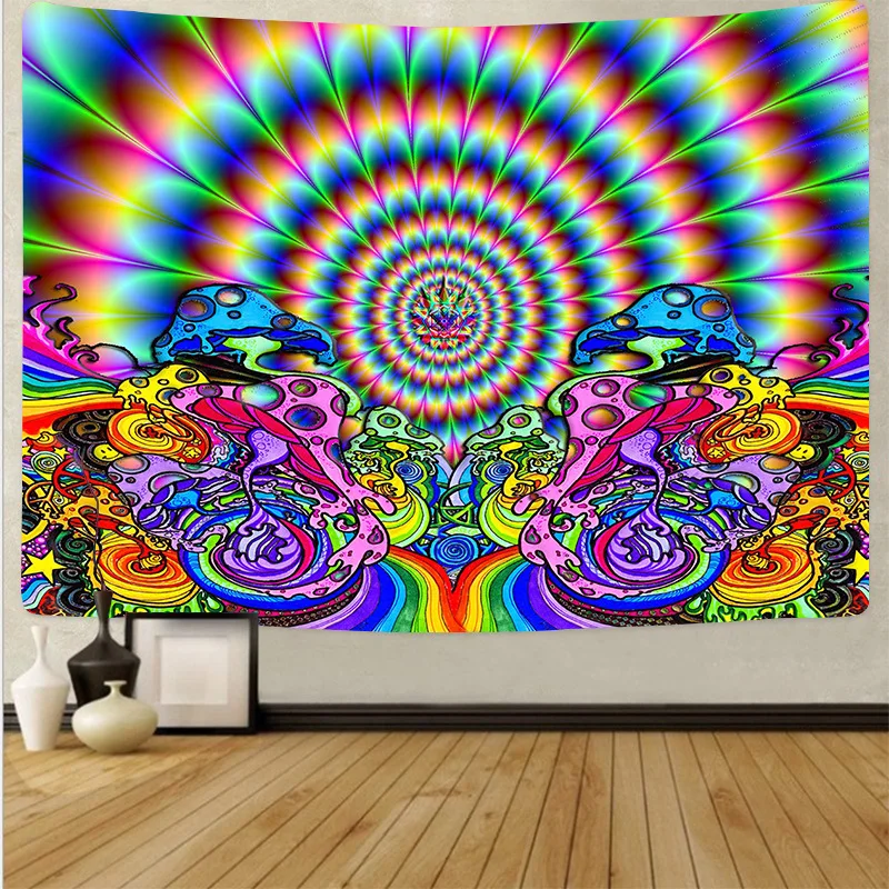 

Настенный гобелен с абстрактным рисунком в виде грибов