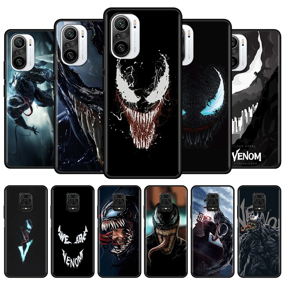 

Marvel Super Hero Venom CellPhone Case For Xiaomi Redmi 9 Power Prime K40 K30 K20 Pro 9C 9A 8A 7A 6A 6 9i 9T Silicone Fundas