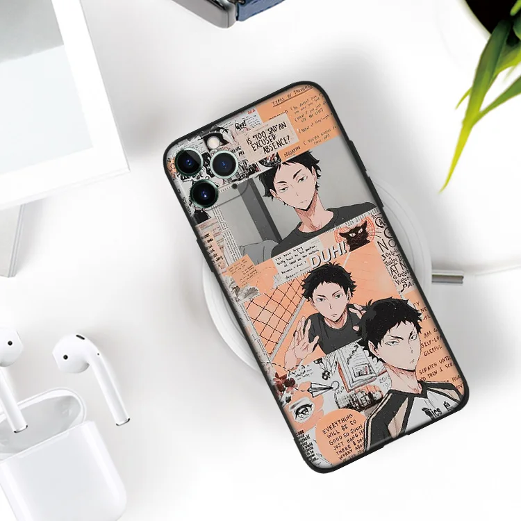 Haikyuu Аниме Манга AKaashi fanart силиконовый чехол для телефона iPhone Se 6 6s 7 8 Plus X Xr Xs 11 12 Mini Pro