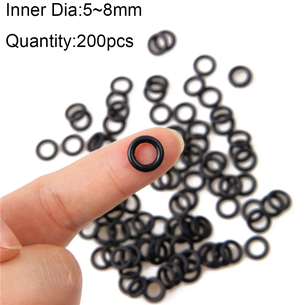 201pcs Wacky Rig Tool and Worm O-Rings Ring Kit for Senko Soft Baits neko rigs tackle bass fishing | Спорт и развлечения