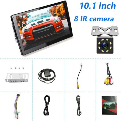 10.1 inch 8 IR Camecho 9 10,1 дюймов Android Авторадио gps навигация автомобиля радио Мультимедиа Видео плеер Bluetooth wifi Зеркало Ссылка аудио стерео - Цвет: 10.1 inch 8 IR