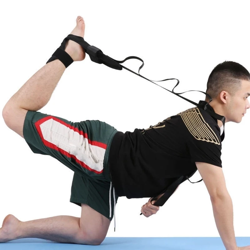 Yoga Strap Stretch Bands Leg Lacing Belt Fitness Exerciser Assisted Ankle Stretcher Rehabilitation Workout Training Equipment | Спорт и