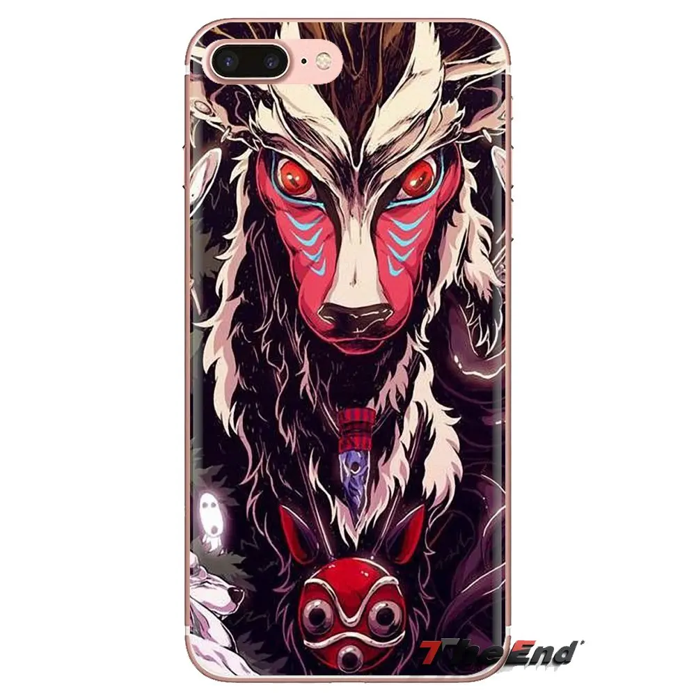 Для iPod Touch Apple iPhone 4 4s 5 5S SE 5C 6 6S 7 8 X XR XS Plus MAX фигурка Принцесса Мононоке маска не Los