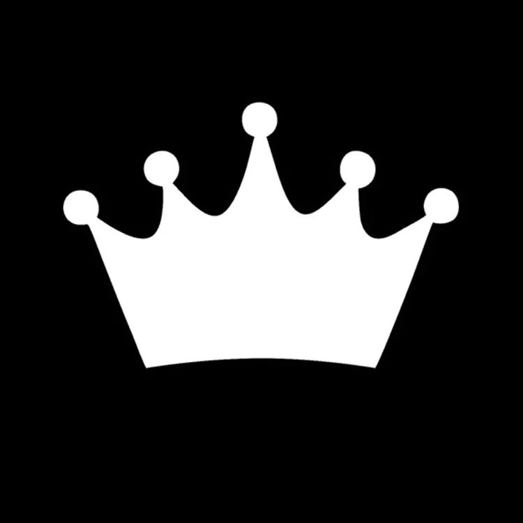 

Personality KING CROWN Race Car Stickers Motorcycle Decals Waterproof Sunscreen PVC 14cm X 10cm