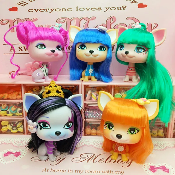 Lovely dolls pet Love VIP Dog with hair Figure Toys Puppy doll collection Kid's Gift | Игрушки и хобби