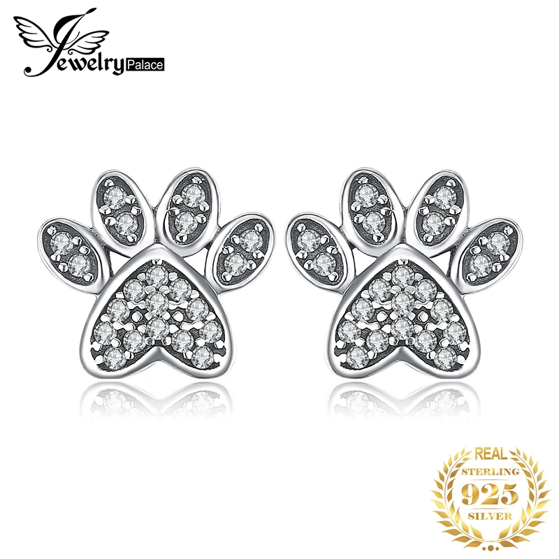 JewelryPalace Винтаж собаки отпечатков пальцев проложить 0.2ct кубического циркония