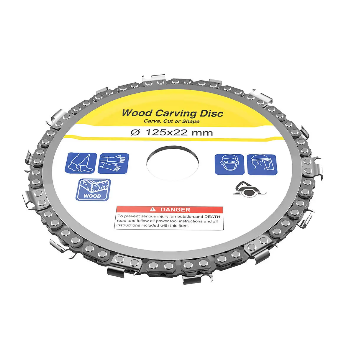 5 дюймовый шлифовальный круг 22 мм Арбор 14 зубьев резьба по дереву для 125 Угловые