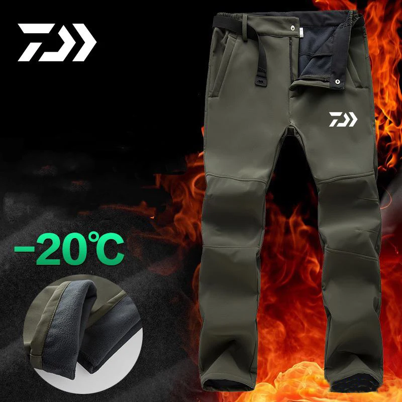 Водонепроницаемые штаны DAIWA для рыбалки мужские спортивные зимние плотные