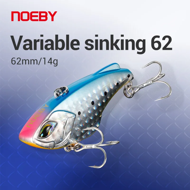 

NOEBY Rattlin VIB Fishing Lure 62mm 14g Sinking Vibration Rattling Wobblers Artificial Hard Bait Winter Fishing Tackle