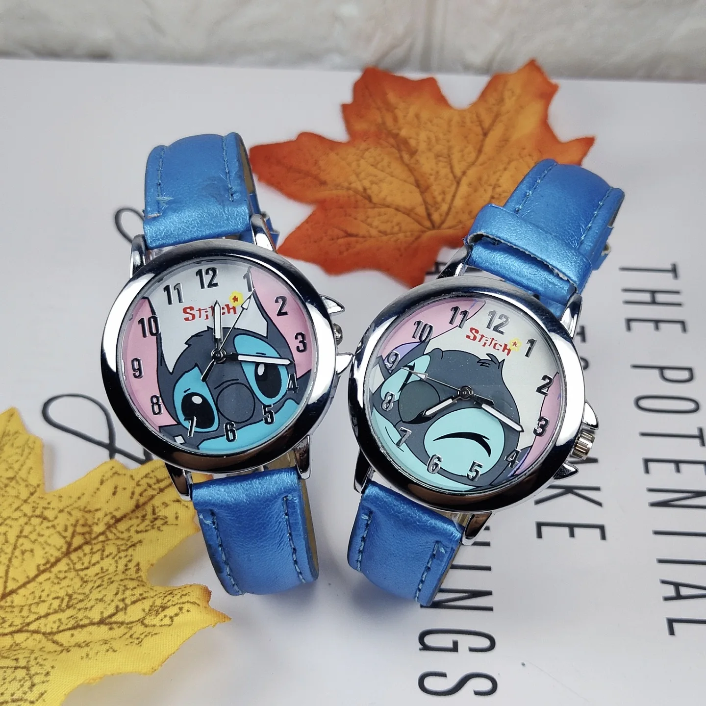 

New Disney Stitch Quartz Watch Anime Cartoon Cute Men and Women Children Watch Birthday Christmas Gift