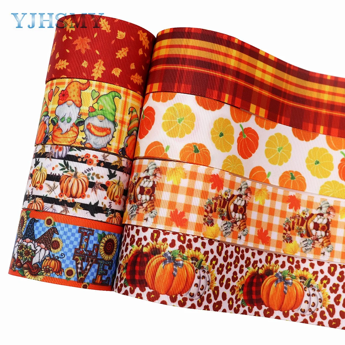 

5 ярдов, лента для осени, благодарения, Мультяшные печатные корсажные ленты 1-1/2 дюйма для рукоделия, бантов для волос, упаковки подарков, свад...