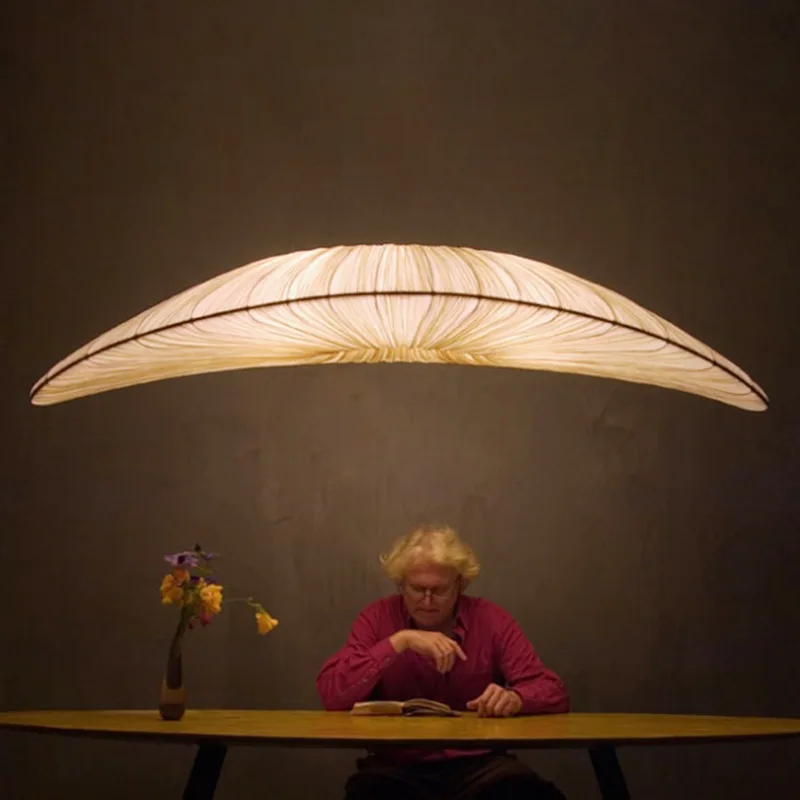 

Подвесной светильник в скандинавском стиле, креативный тканевый комнатный светильник для украшения ресторана, бара, гостиной, спальни