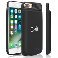 external backup power bank charging case for iphone 6 6s 7 8 plus case wireless battery charger case for iphone 6 s7 8 powerbank